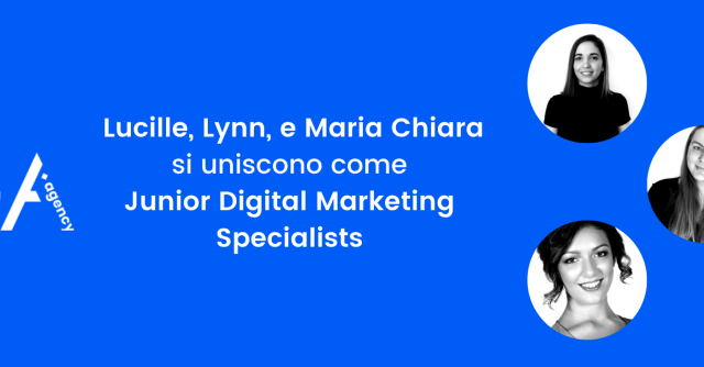 Lucille, Lynn e Maria Chiara si Uniscono al Team come Junior Digital Marketing Specialists