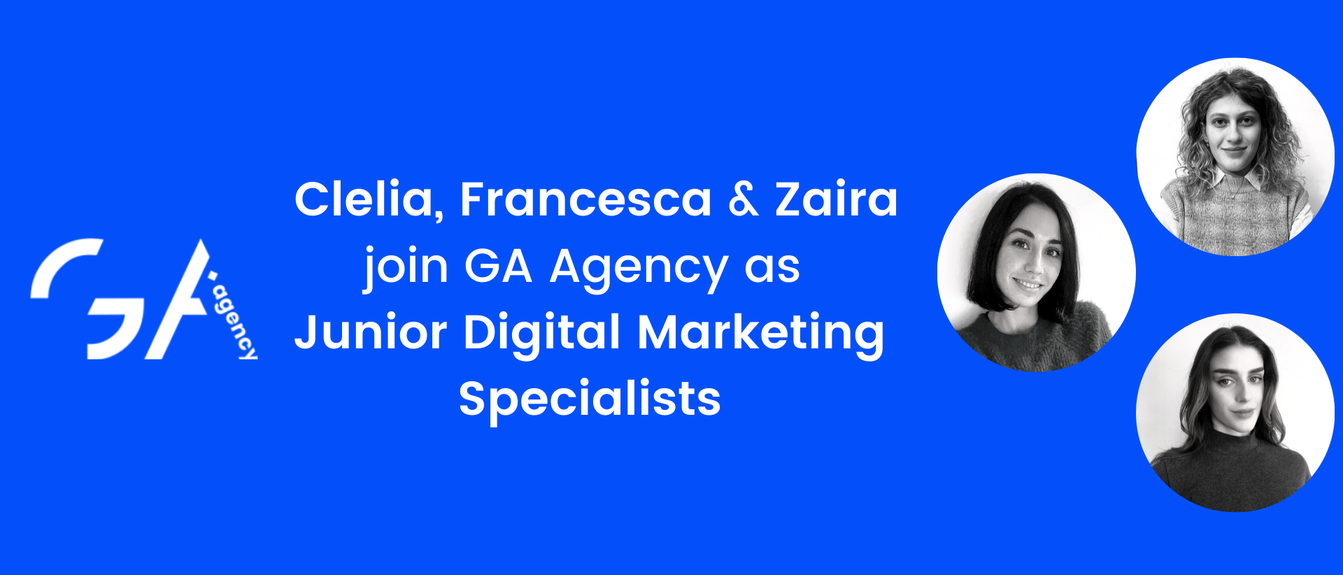 Welcome Clelia, Francesca and Zaira to our Team