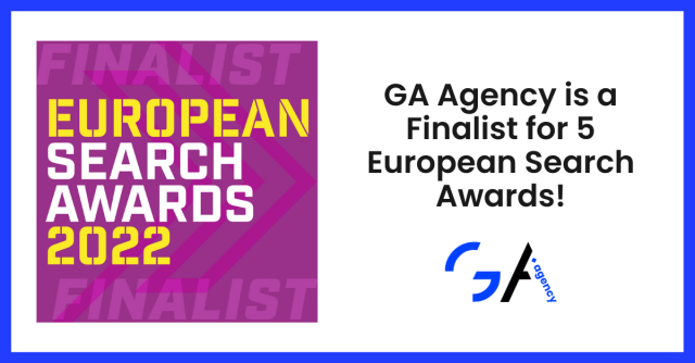 GA Agency Nominated as European Search Awards 2022 Finalists