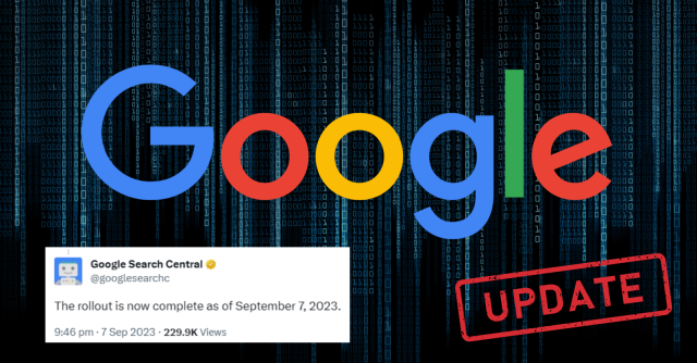 Google Algorithm Update: August 2023 Core Update Roll Out Complete