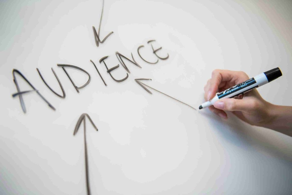 A person writing on a whiteboard