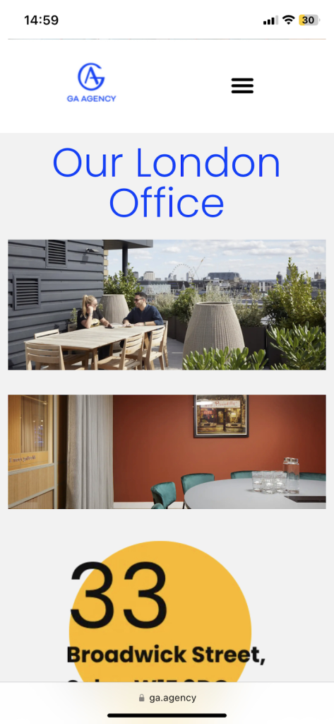 Capture of a responsive design, optimised for mobile devices