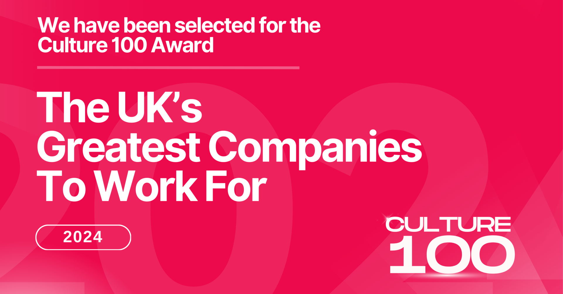 GA Agency Named One of the Top “People First” Companies in the UK with the Culture 100 Award