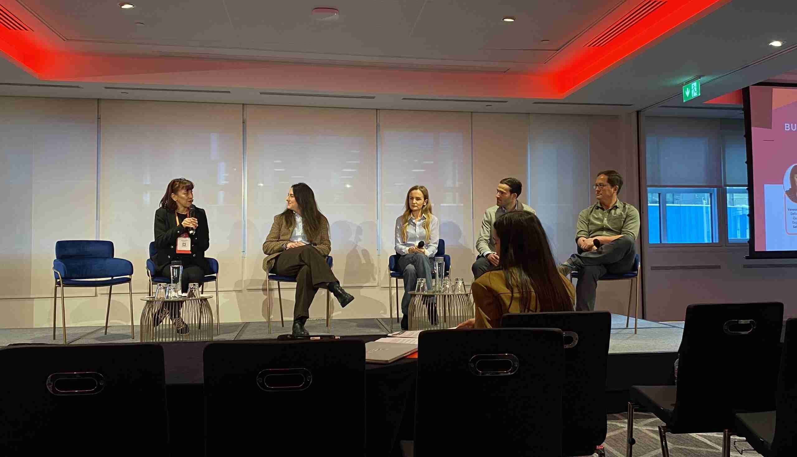 Panelists discussing the future of ecommerce