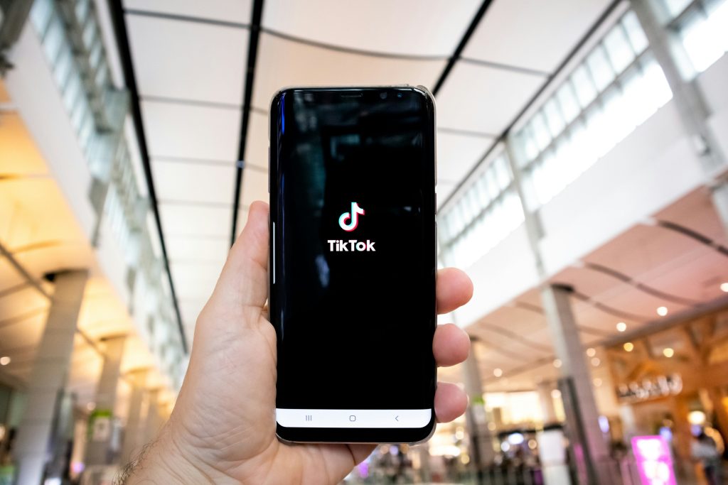 iphone with tiktok logo